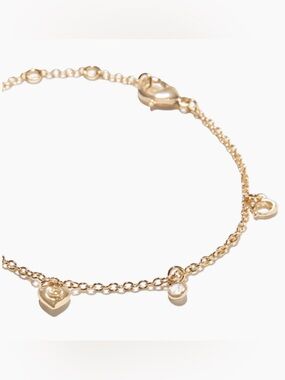COACH Gold Tone Signature Multi-Charm Bracelet – NWT